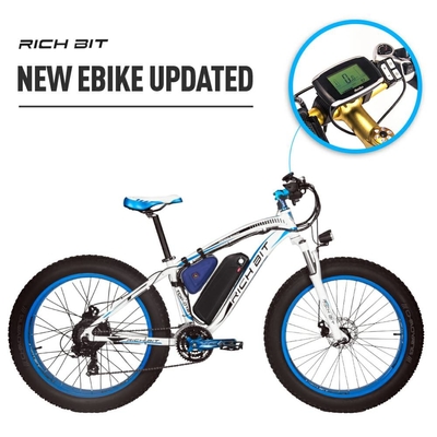 US EU STOCK All Terrain Fat Tire Electric Bike 1000w Brushless Motor 17Ah RICH BIT 012