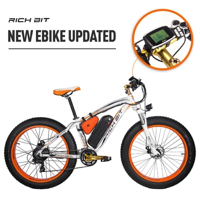 US EU STOCK All Terrain Fat Tire Electric Bike 1000w Brushless Motor 17Ah RICH BIT 012