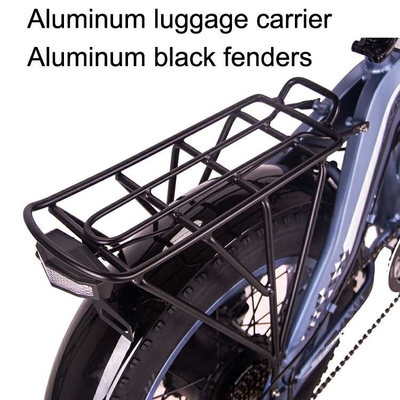 Electric Folding City Bike Commuter 20" 500w 4.0 Super Wide Tire 48v 9.6Ah RICH BIT 016