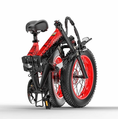 Folding Full Suspension Fat Tyre Electric Bicycle 20inch 1000w 48v X3000