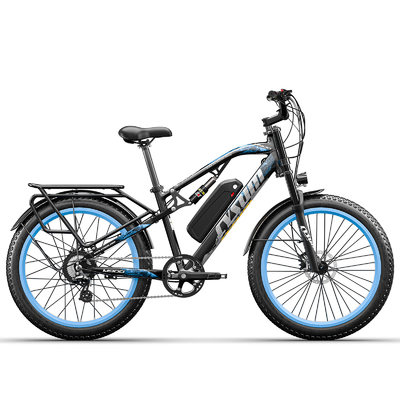US EU STOCK Dual Suspension Off Road 26 Inch Fat Tire Ebike 4.0 Tire 17Ah Cysum M900 Avis