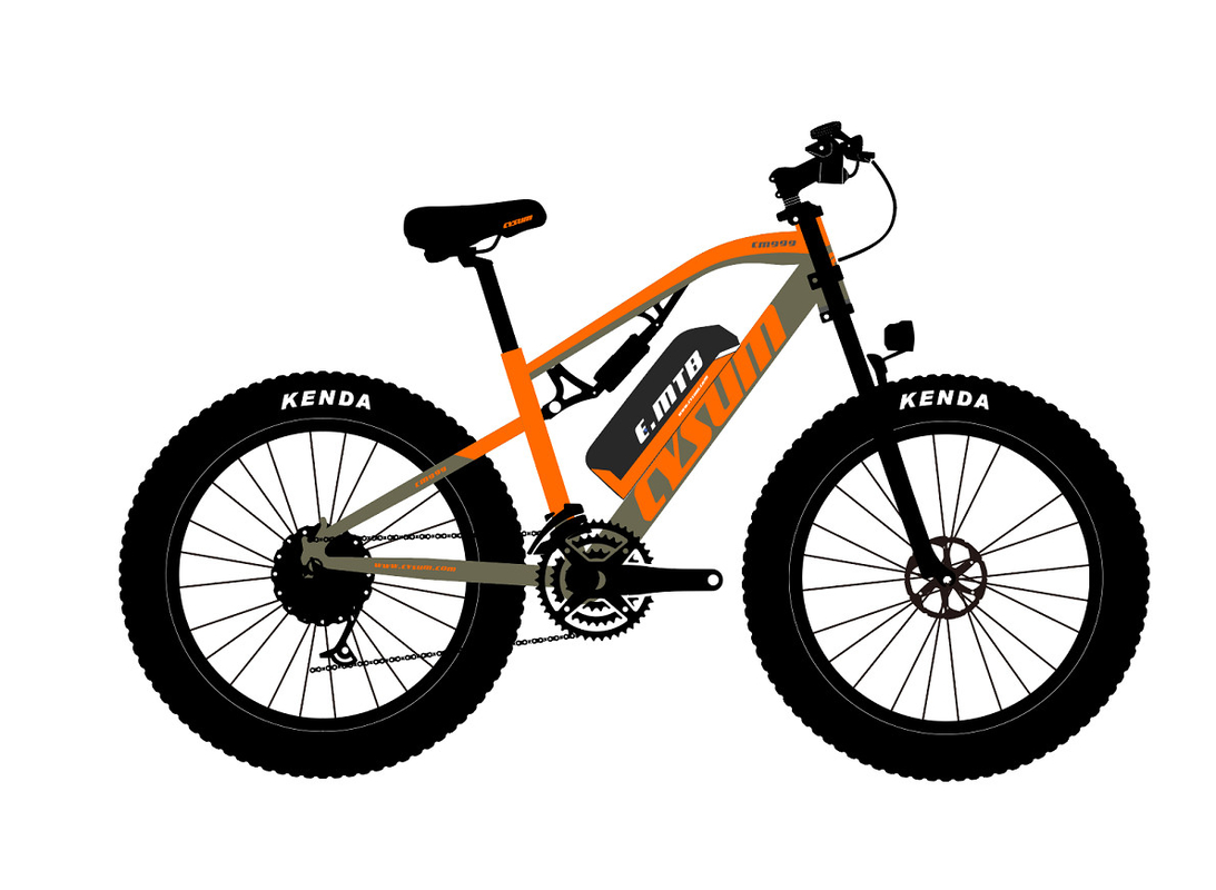 28mph Rich Bit Fat Snow Bike 26In 1000w 48v 17Ah Hydraulic Disc Brake M999