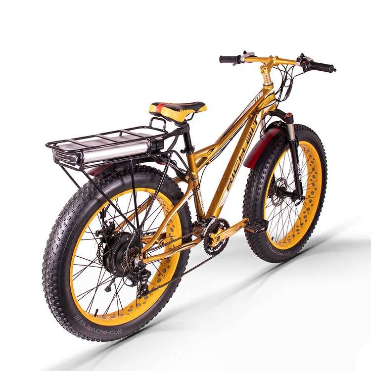 hardtail mountain e bike fat tire 1000w Rear Carrier Style Lithium Battery 17Ah