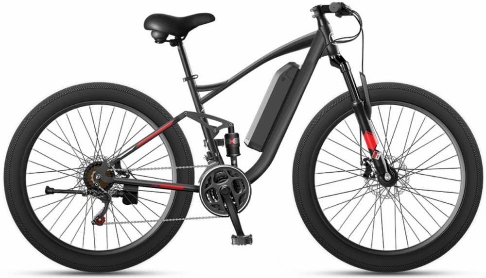 750w Fat Tire Ebike Full Suspension Fat Tyre Electric Mountain Bike Snow 13-22Ah