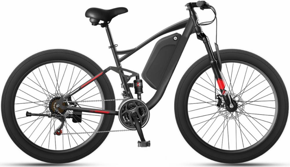 750w Fat Tire Ebike Full Suspension Fat Tyre Electric Mountain Bike Snow 13-22Ah