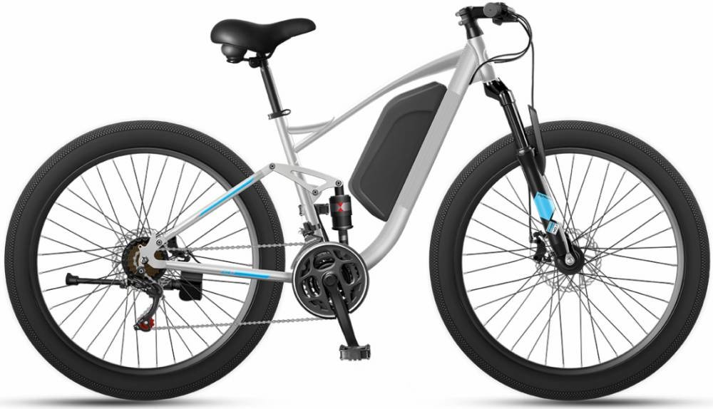 750w Fat Tire Ebike Full Suspension Fat Tyre Electric Mountain Bike Snow 13-22Ah