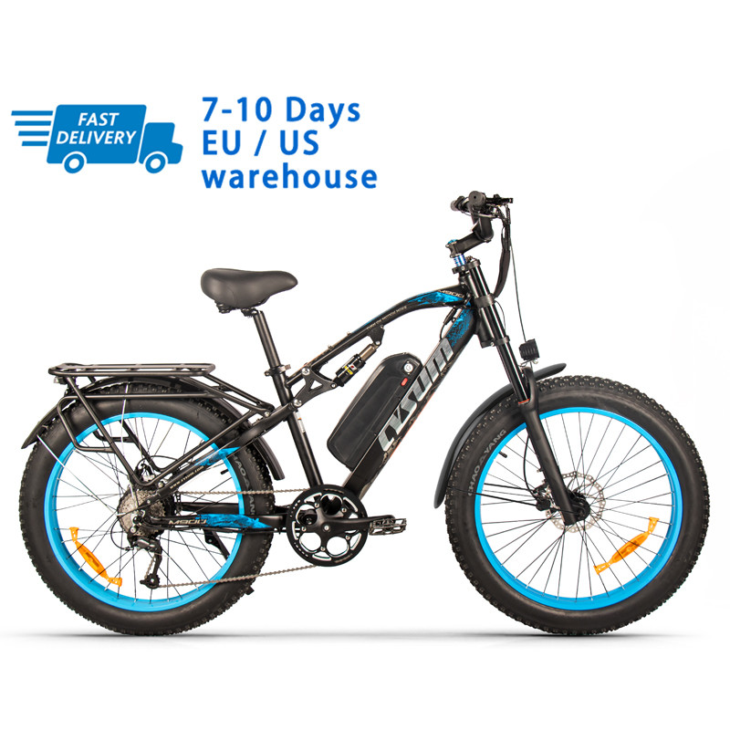 US EU STOCK Folding Fat Tire Electric Bike 750 Watt 26
