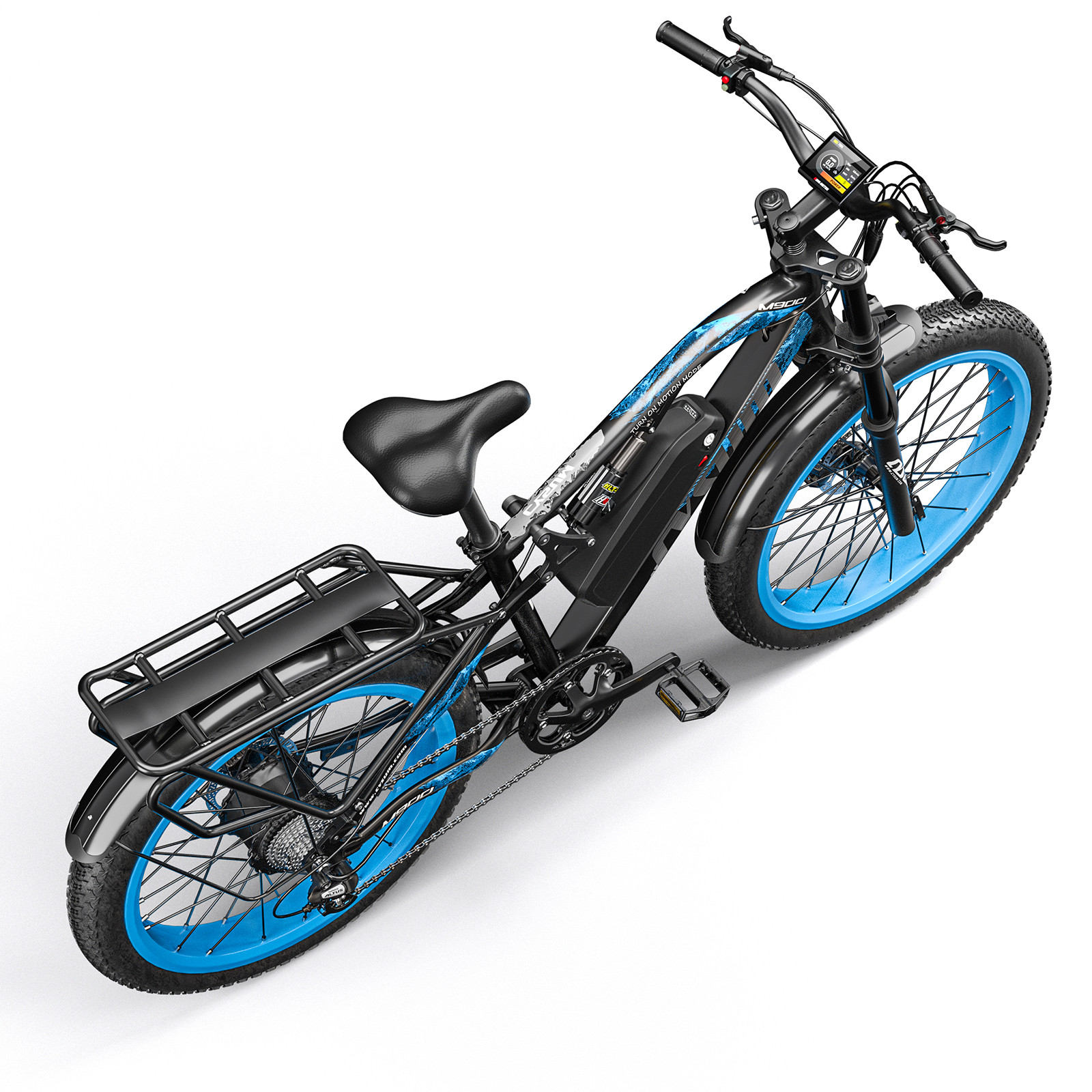 US EU STOCK Dual Suspension Off Road 26 Inch Fat Tire Ebike 4.0 Tire 17Ah Cysum M900 Avis